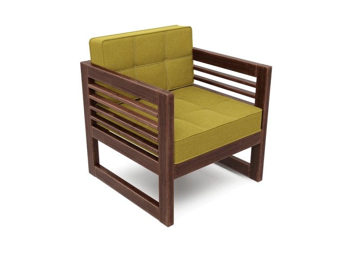Кресло Сега горчичного цвета - купить Интерьерные кресла по цене 19990.0