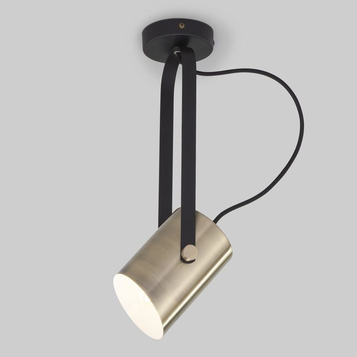 Настенный светильник Italio черно-бронзового цвета с поворотным плафоном 