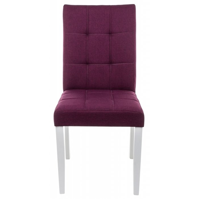 Стул Madina white fabric purple фиолетового цвета - купить Обеденные стулья по цене 6870.0
