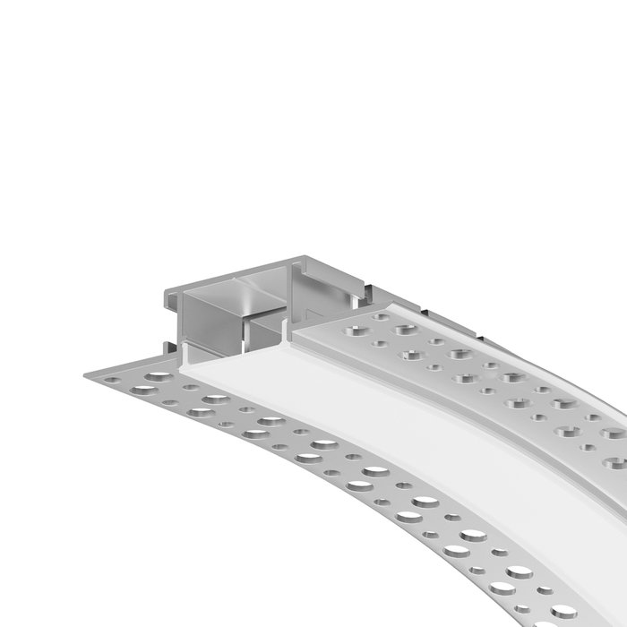 Комплектующие к светодиодной ленте Led Strip 636005 Встраиваемый со скрытым фланцем профиль Алюминиевый профиль Комплектующие к светодиодной ленте Led Strip 636005 Встраиваемый со скрытым фланцем профиль Алюминиевый профиль
