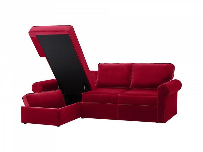 Угловой диван-кровать Murom красного цвета - лучшие Угловые диваны в INMYROOM