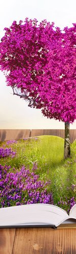 Дизайнерская модульная картина: Книга в цвету - лучшие Принты в INMYROOM