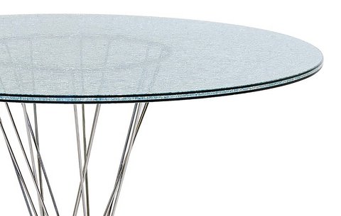 Обеденный стол с эффектом битого стекла - купить Обеденные столы по цене 41400.0