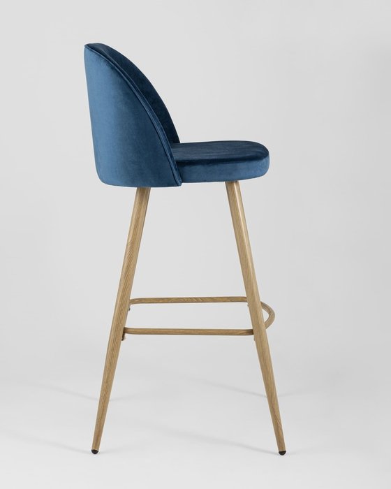 Стул барный Лион синего цвета - лучшие Барные стулья в INMYROOM
