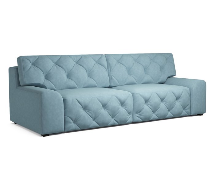 Прямой диван-кровать Милан голубого цвета - купить Прямые диваны по цене 43890.0
