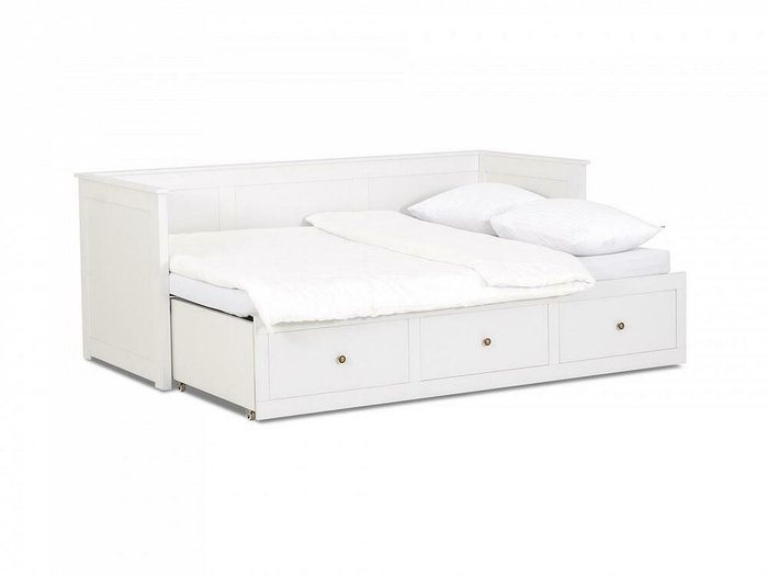 Кровать-кушетка Reina 80х200 белого цвета - купить Кровати для спальни по цене 22950.0 Кровать-кушетка Reina 80х200 белого цвета - купить Кровати для спальни по цене 22950.0