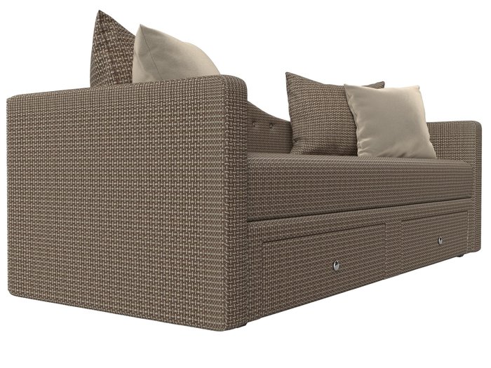 Детский прямой диван-кровать Дориан бежево-коричневого цвета - лучшие Прямые диваны в INMYROOM