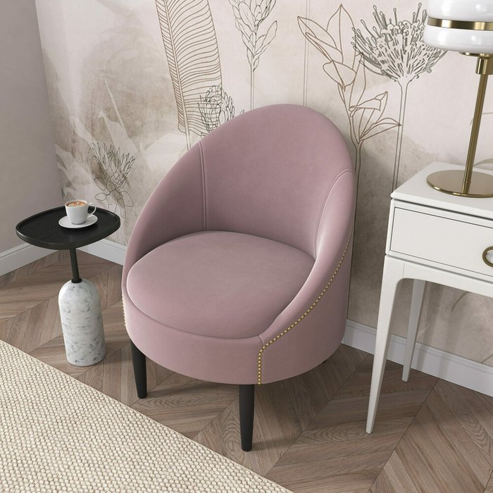 Кресло Мадрид пыльно-розового цвета - лучшие Интерьерные кресла в INMYROOM