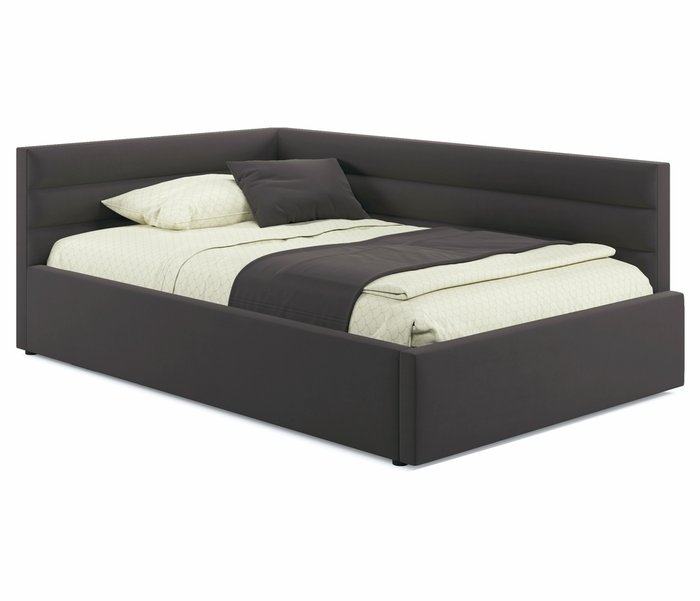 Кровать Aura 120х200 шоколадного цвета с подъемным механизмом Кровать Aura 120х200 шоколадного цвета с подъемным механизмом