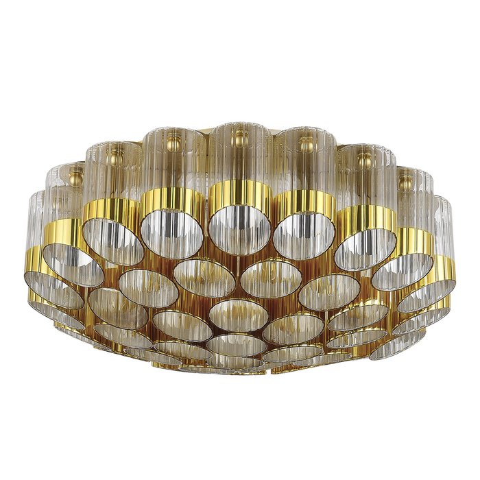 Светильник потолочный ST-Luce Латунь/Латунь, Прозрачный E14 19*60W ACCORD - купить Потолочные люстры по цене 43990.0