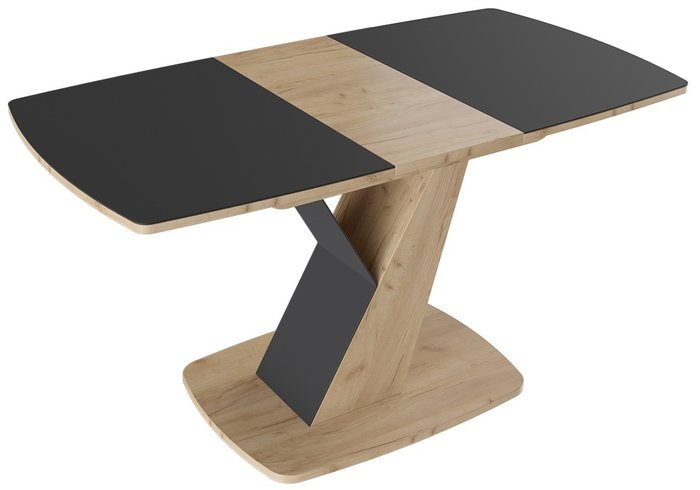 Стол обеденный Гарда черно-бежевого цвета - купить Обеденные столы по цене 22599.0