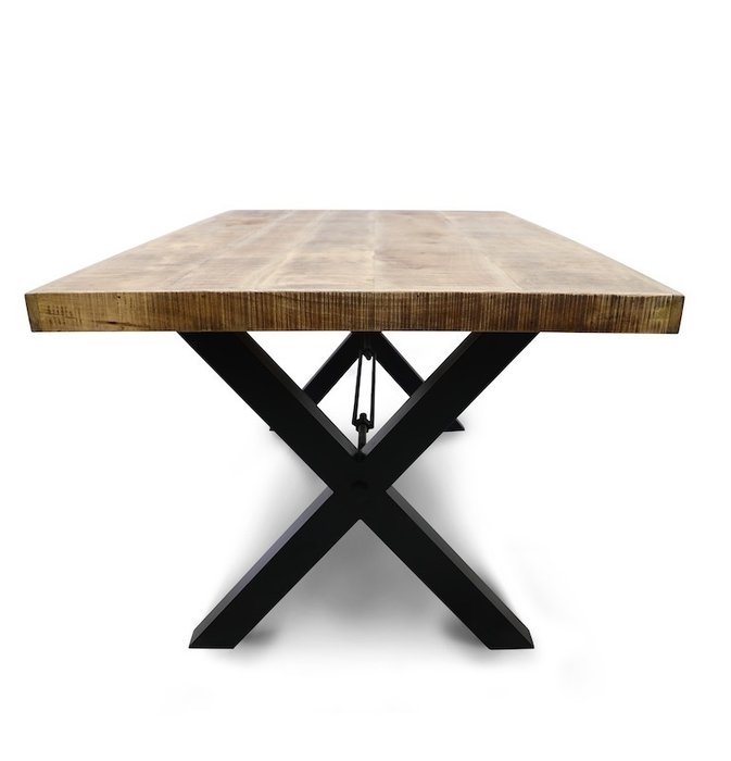 Обеденный стол Самачар с металлическим основанием - лучшие Обеденные столы в INMYROOM