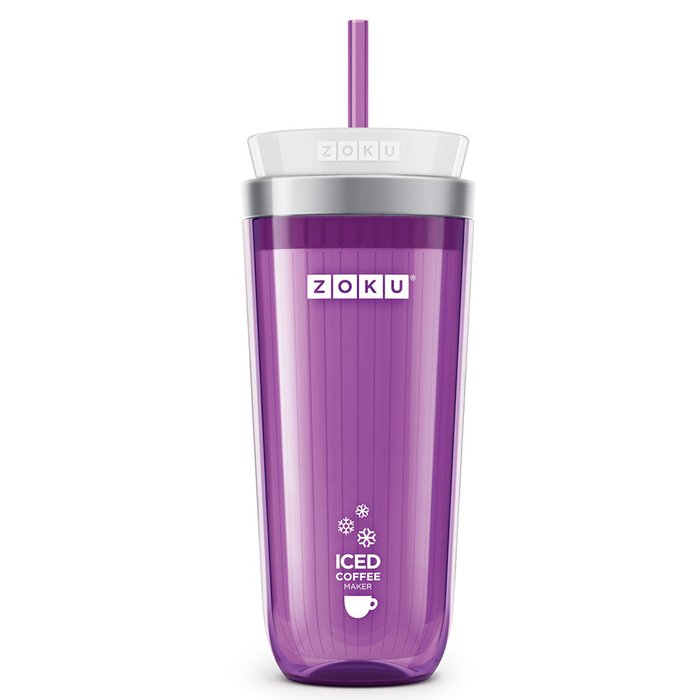 Стакан для охлаждения напитков iced coffee maker фиолетовый - купить Бокалы и стаканы по цене 3450.0