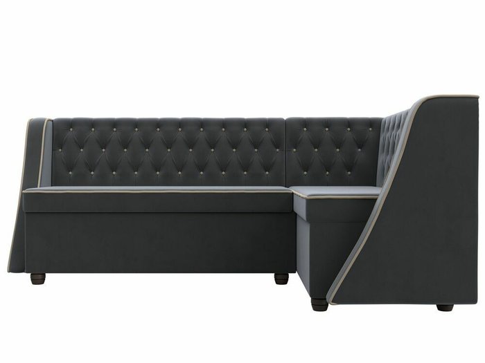 Кухонный угловой диван Лофт серого цвета правый угол - купить Угловые диваны по цене 50999.0