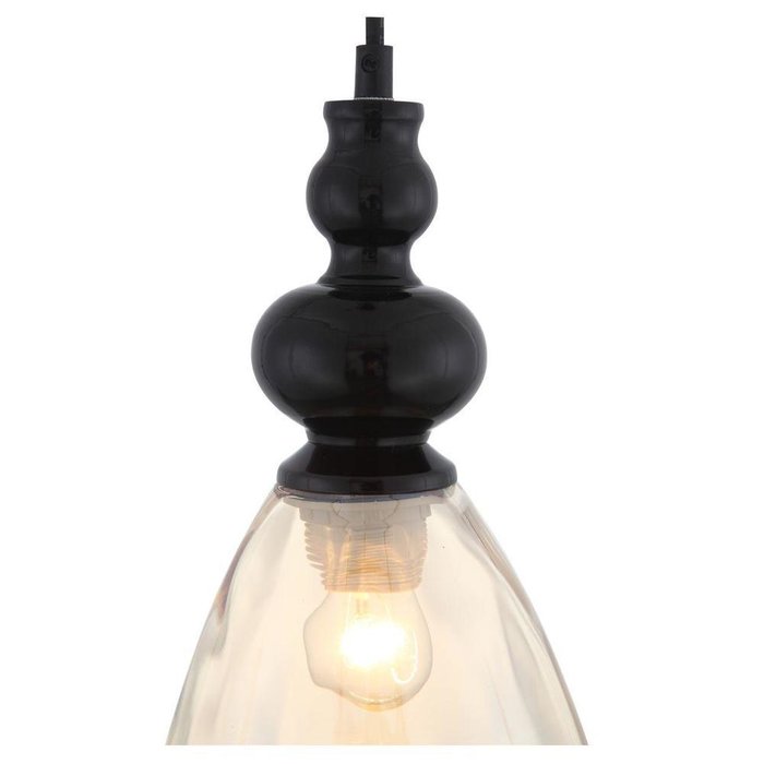 Подвесной светильник Bacineto с плафоном янтарного цвета - купить Подвесные светильники по цене 3580.0