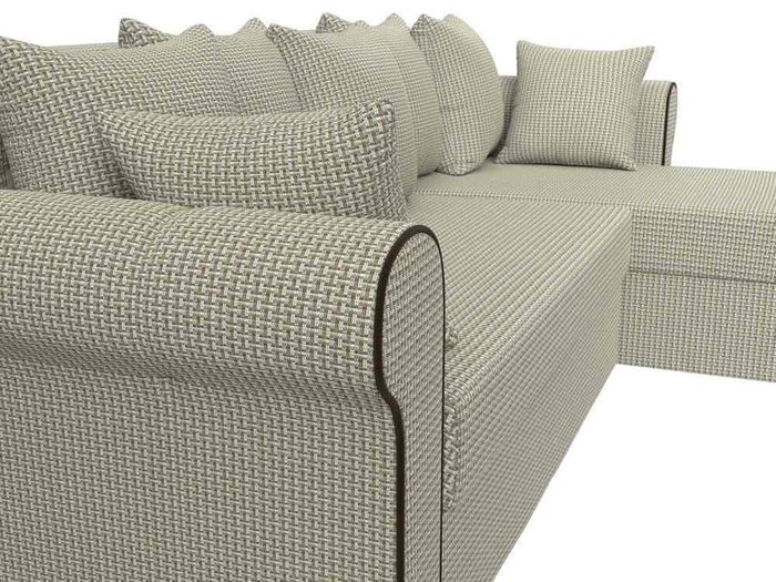 Угловой диван-кровать Рейн серо-бежевого цвета правый угол - лучшие Угловые диваны в INMYROOM
