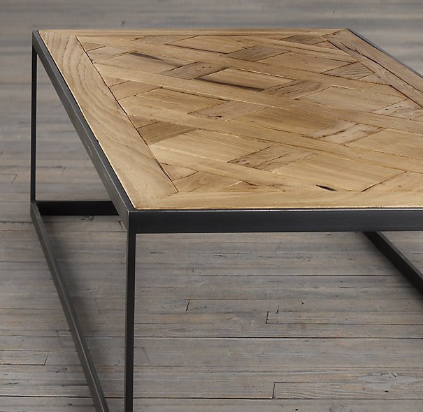Кофейный столик Reclaimed oak parquet - купить Журнальные столики по цене 459164 Кофейный столик Reclaimed oak parquet - купить Журнальные столики по цене 459164