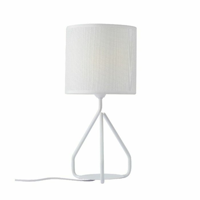 Настольная лампа V2899-0/1L (ткань, цвет белый) - лучшие Настольные лампы в INMYROOM