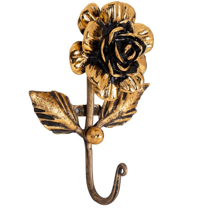 Настенный крючок Роза прованса бронзового цвета - купить Крючки по цене 2442.0