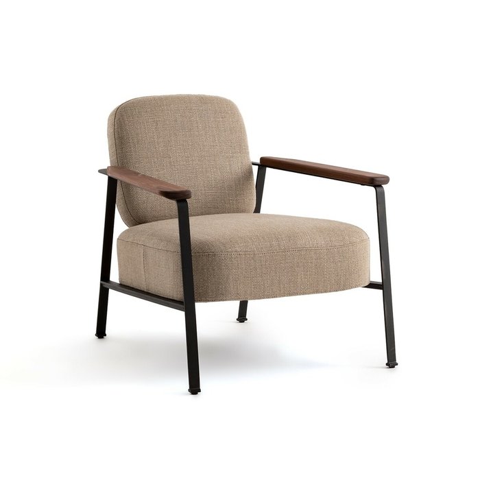 Кресло из вискозы и льна Abraxas бежевого цвета - купить Интерьерные кресла по цене 89375.0