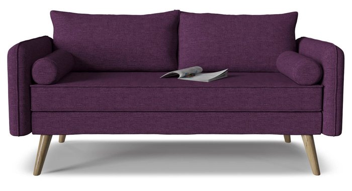 Диван прямой Khayfa фиолетового цвета - купить Прямые диваны по цене 26571.0