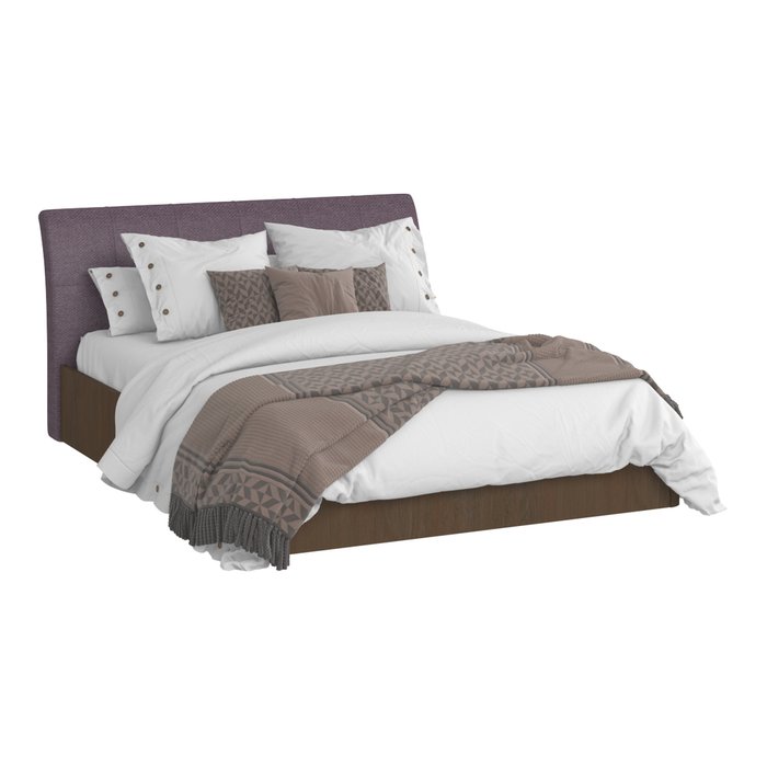 Кровать Сиена 140х200 с сиреневым изголовьем и подъемным механизмом - лучшие Кровати для спальни в INMYROOM