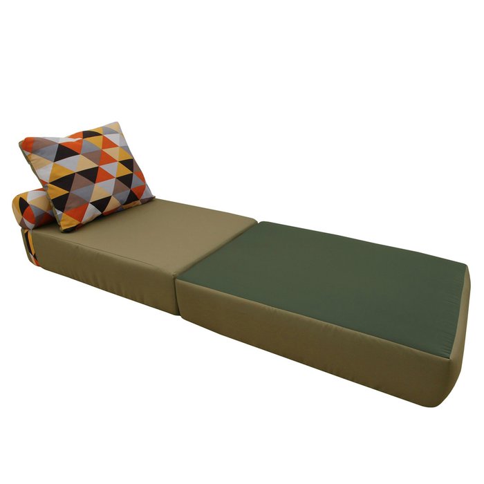 Кресло-кровать с подушкой и валиком - лучшие Бескаркасная мебель в INMYROOM