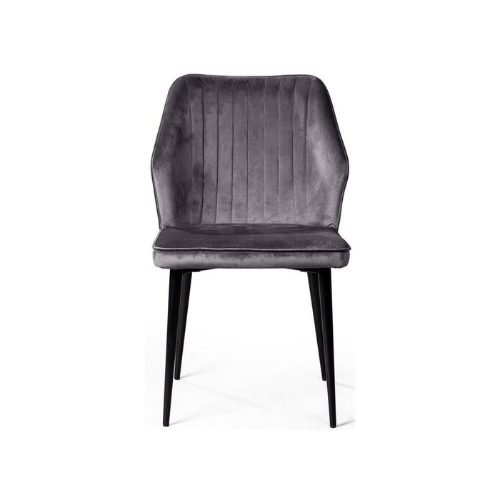 Комплект из четырех стульев Berg серого цвета - лучшие Обеденные стулья в INMYROOM
