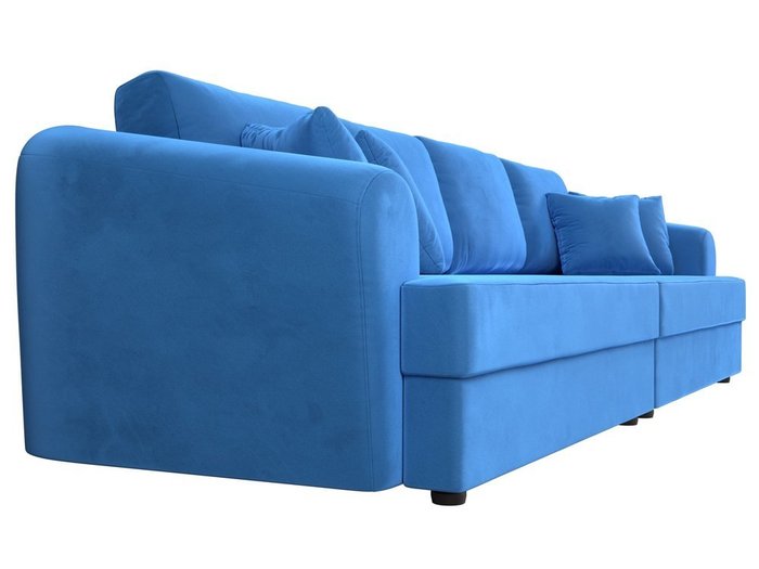 Прямой диван-кровать Милтон голубого цвета - лучшие Прямые диваны в INMYROOM