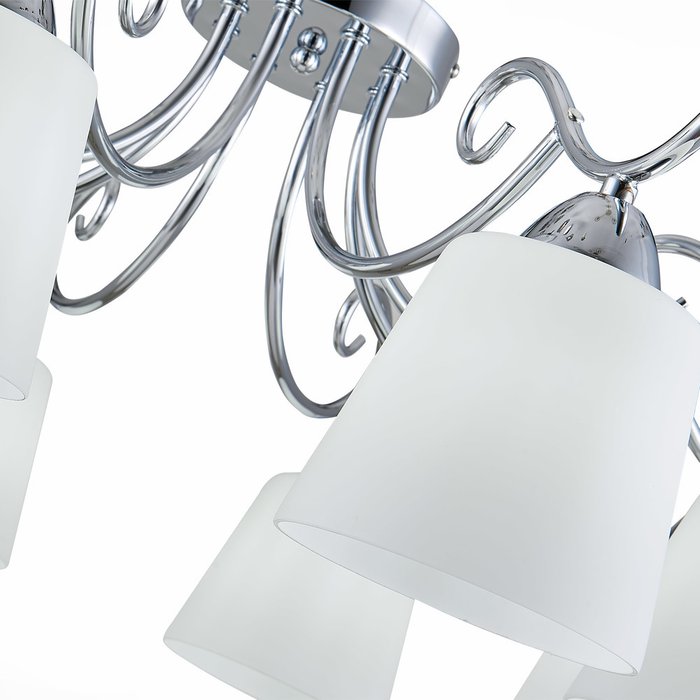  Светильник потолочный Liada с белыми плафонами - лучшие Потолочные люстры в INMYROOM