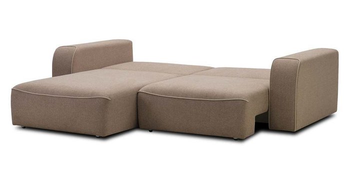 Угловой модульный диван-кровать Тулон светло-коричневого цвета - лучшие Угловые диваны в INMYROOM