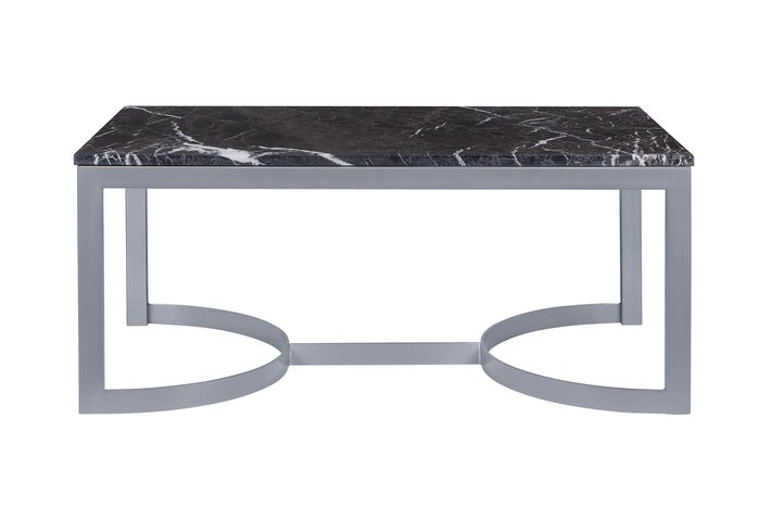 Cтол журнальный Aron marble черно-серого цвета Cтол журнальный Aron marble черно-серого цвета