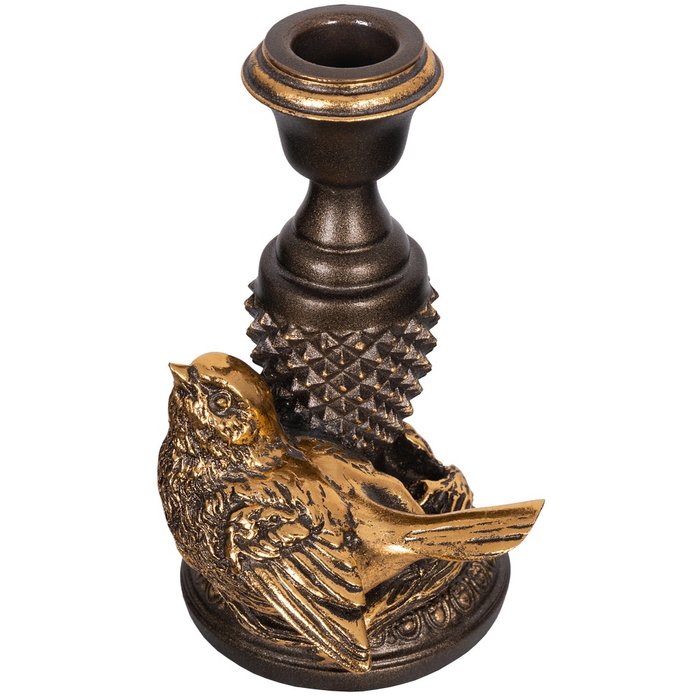 Подсвечник Птичка Терра правый бронзового цвета - купить Подсвечники по цене 4012.0