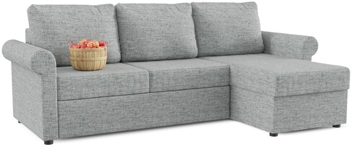 Угловой диван-кровать Верона серого цвета