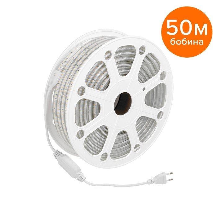 Светодиодная лента герметичная Wolta WLS-220V-2835-10W/4000/S120 220В SMD2835 120led/м 10Вт/м 750лм/м 4000К IP65 Светодиодная лента герметичная Wolta WLS-220V-2835-10W/4000/S120 220В SMD2835 120led/м 10Вт/м 750лм/м 4000К IP65