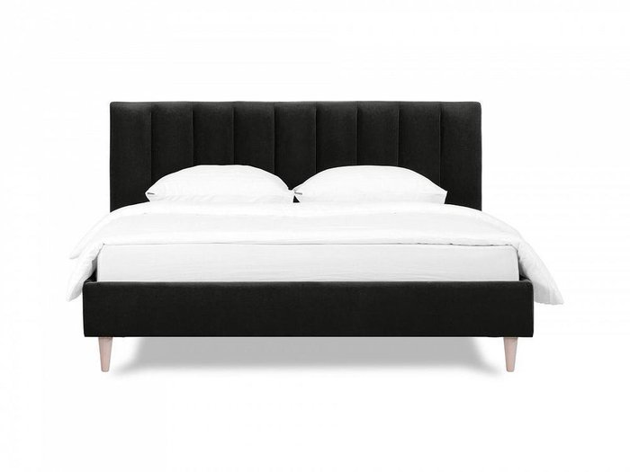 Кровать Queen II Sofia L 160х200 черного цвета  - купить Кровати для спальни по цене 57370.0
