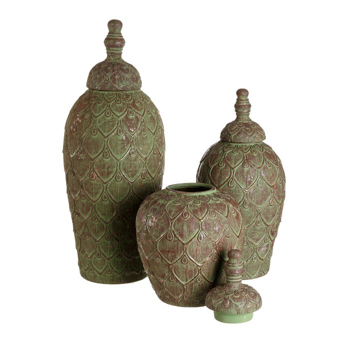 Керамическая ваза с крышкой - купить Вазы  по цене 10380.0