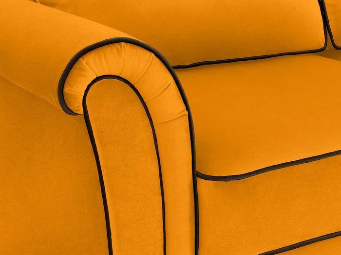 Диван трехместный Sydney желтого цвета - лучшие Прямые диваны в INMYROOM