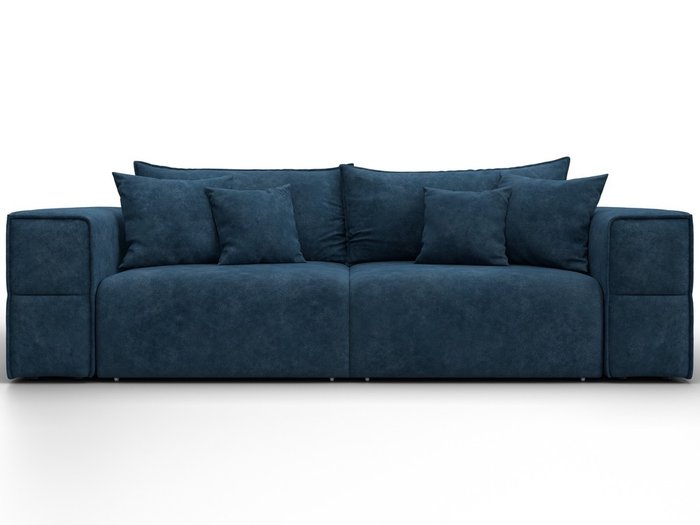 Диван-кровать Лига-058 синего цвета - купить Прямые диваны по цене 101990 Диван-кровать Лига-058 синего цвета - купить Прямые диваны по цене 101990