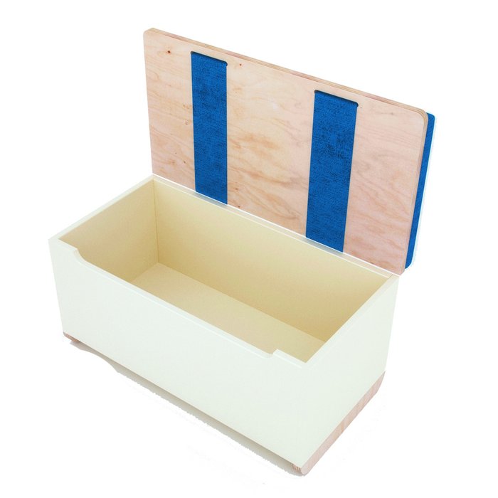 Ящик для игрушек "WOODY" синий - лучшие Сундуки в INMYROOM