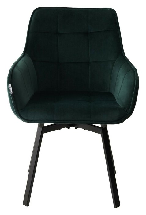 Стул поворотный Maverick темно-зеленого цвета - лучшие Обеденные стулья в INMYROOM