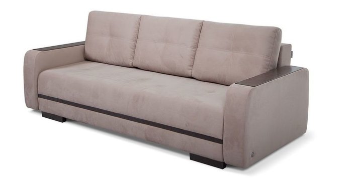 Прямой диван-кровать Марио Modern серо-коричневого цвета - купить Прямые диваны по цене 84522.0
