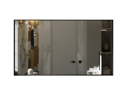 Настенное зеркало Bello 90х160 в черной раме