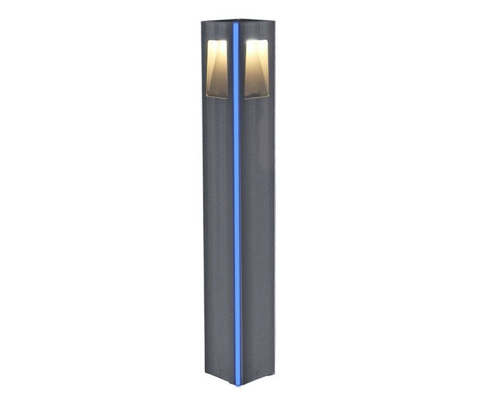 Светильник уличный серый 220V w12*12 h80 Led 4*3W (4000K) Декоративная подсветка синяя. - купить Настенные уличные светильники по цене 14900.0 Светильник уличный серый 220V w12*12 h80 Led 4*3W (4000K) Декоративная подсветка синяя. - купить Настенные уличные светильники по цене 14900.0