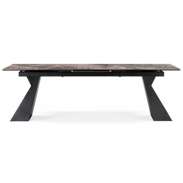 Раздвижной обеденный стол Денхольм коричневого цвета - купить Обеденные столы по цене 60790.0