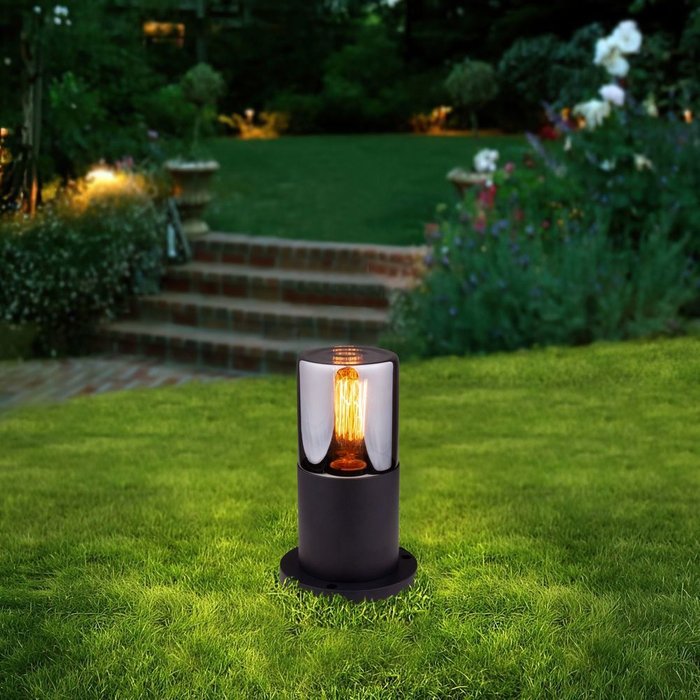 Ландшафтный светильник Roil черно-серого цвета - купить Наземные светильники по цене 5990.0