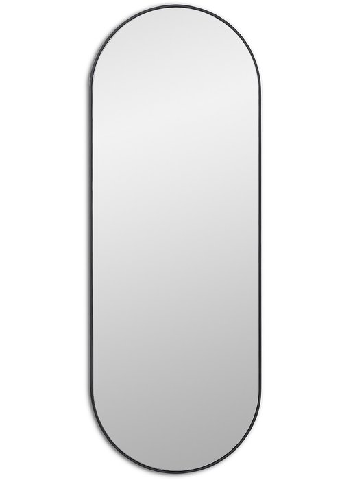 Настенное зеркало Kapsel XL в раме черного цвета