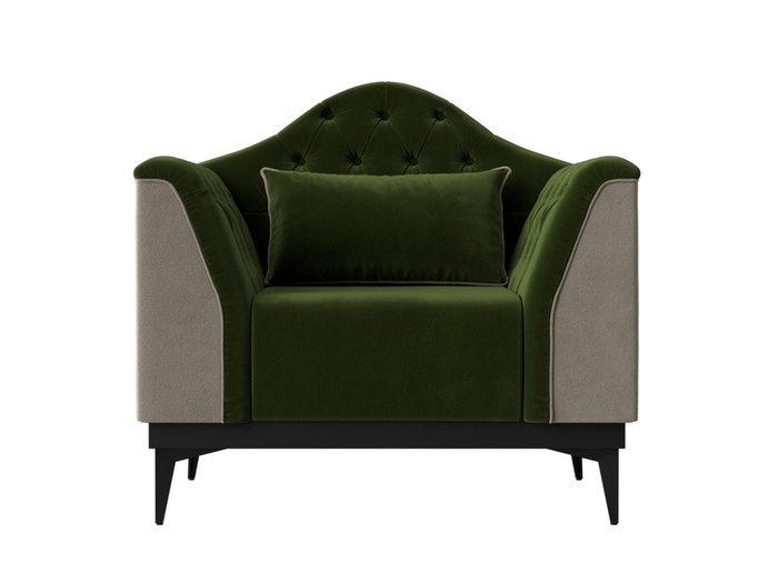 Кресло Флорида бежево-зеленого цвета - купить Интерьерные кресла по цене 31999.0