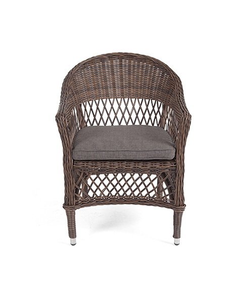Кресло Сицилия коричневого цвета - купить Садовые кресла по цене 24734.0