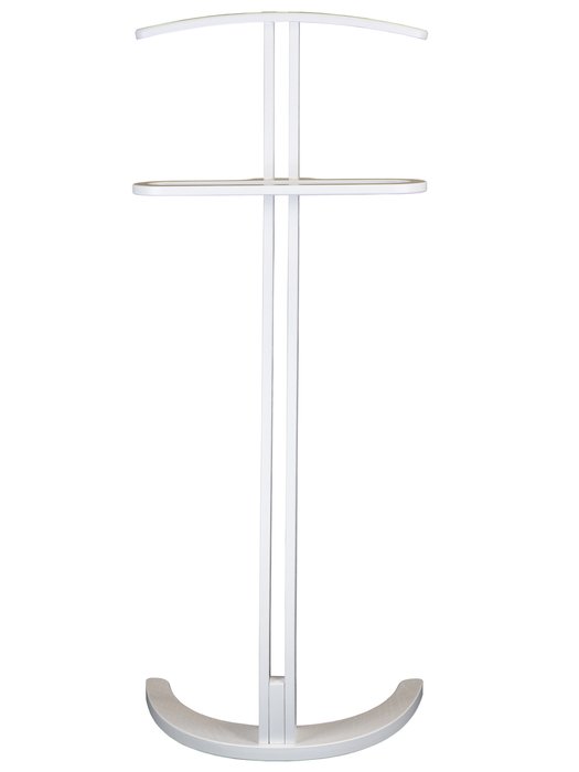 Вешалка костюмная Галант белого цвета - лучшие Напольные вешалки в INMYROOM Вешалка костюмная Галант белого цвета - лучшие Напольные вешалки в INMYROOM